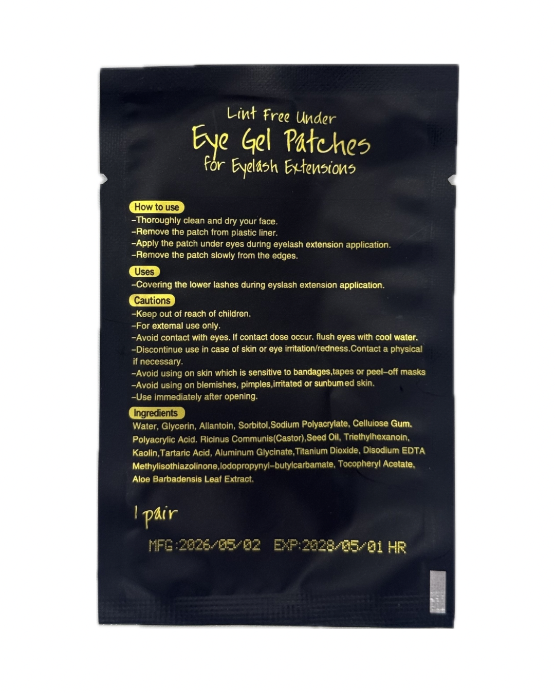 Hydrogel Eye Patch (100 pcs)